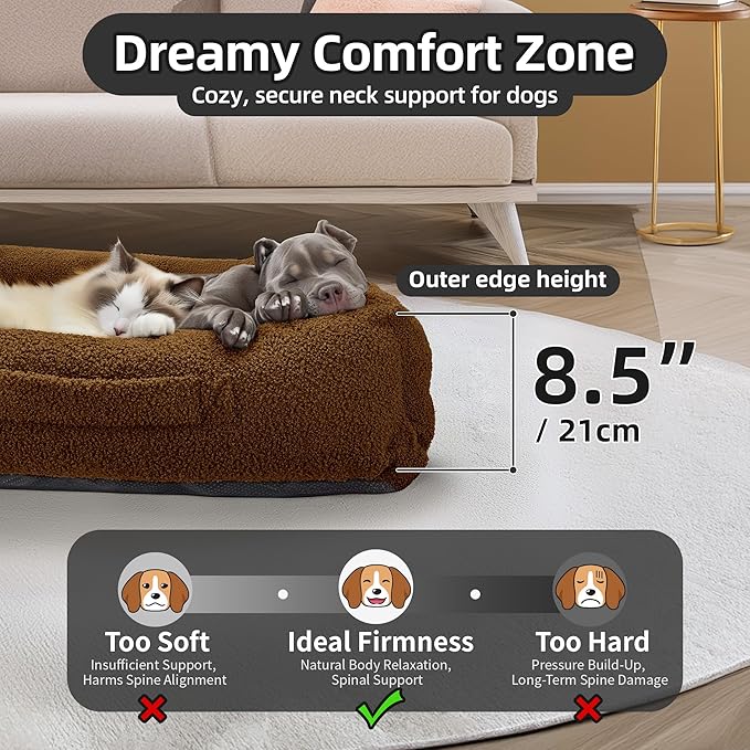 Sytopia Calming Dog Bed for Medium Dogs 46'' XL