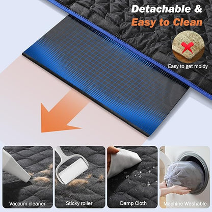 Dog Car Seat Cover for Back Seat 330lbs Waterproof