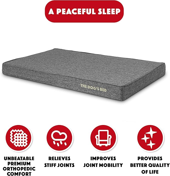 The Dog’s Bed Orthopedic Memory Foam Dog Bed 46x28, Pain