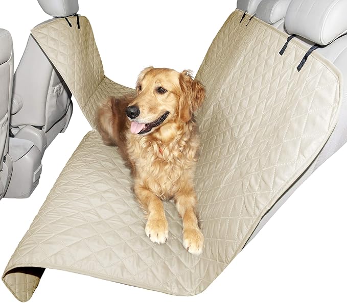 Furhaven Universal Water-Resistant Quilted Hammock-Style Backseat or Cargo Area Protector