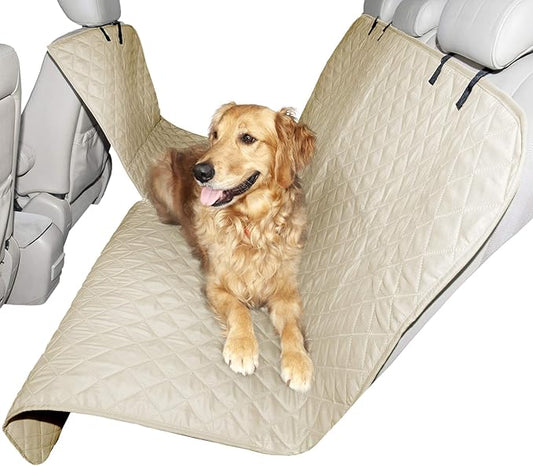 Furhaven Universal Water-Resistant Quilted Hammock-Style Backseat or Cargo Area Protector