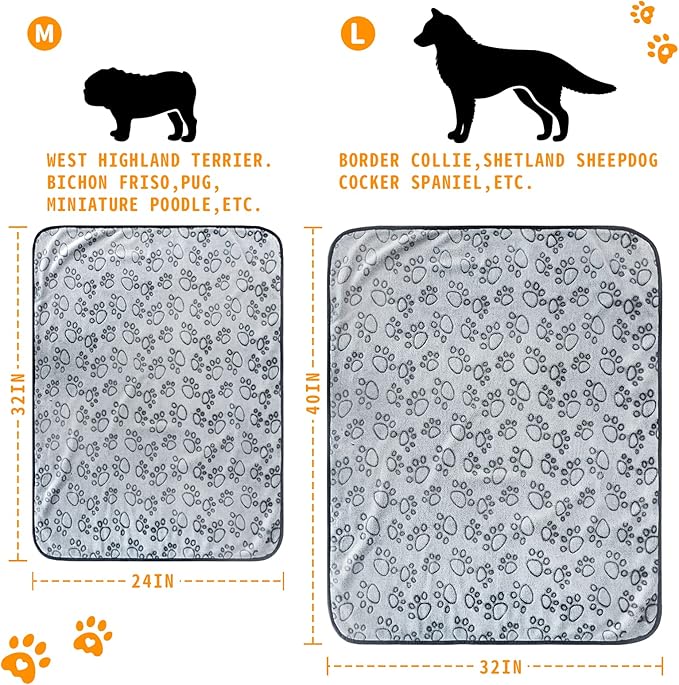 LOKOZ Fleece Blanket for Small Medium Dogs