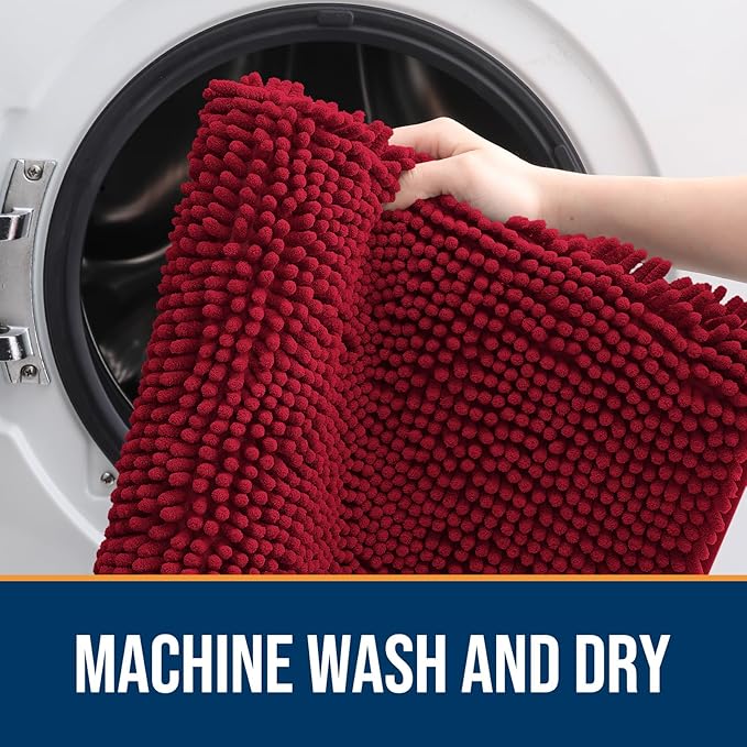 OLANLY Dog Door Mat for Muddy Paws 36x24