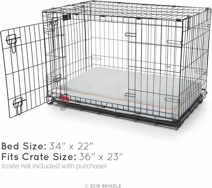 BRINDLE Stone Shredded Memory Foam Pet Bed