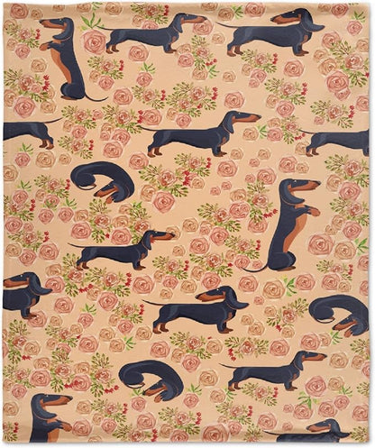 Dachshund Dog Blankets Puppy Blanket 50x40 in