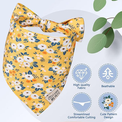 SCENEREAL Summer Floral Dog Bandana