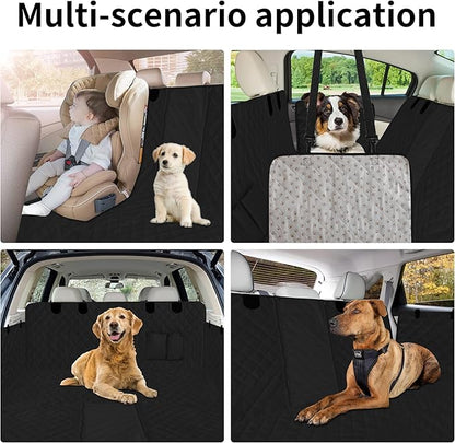 Easy-Going Waterproof Dog Car Seat Cover (53"x59", Black)