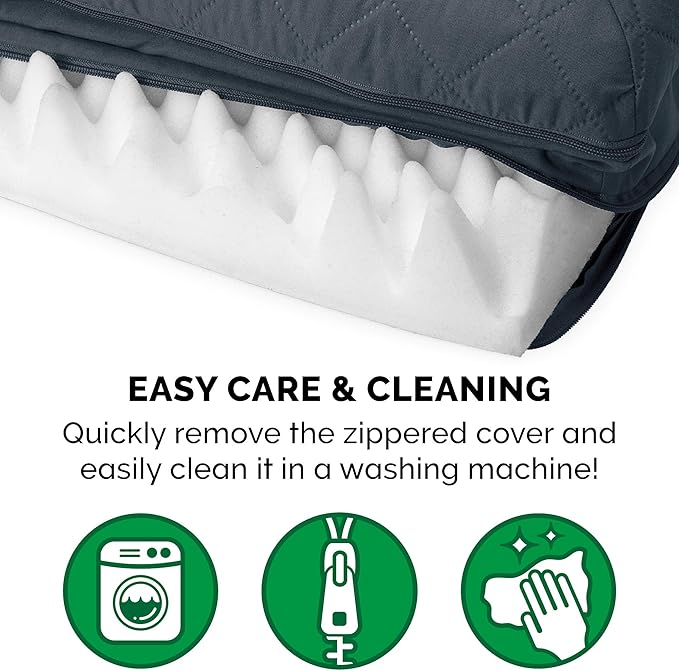 Furhaven Orthopedic Dog Bed for Medium/Small Dogs w/ Removable Bolsters & Washable Cover 35 lbs