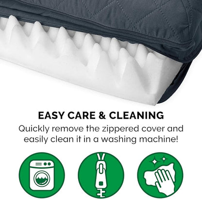 Furhaven Orthopedic Dog Bed for Medium/Small Dogs w/ Removable Bolsters & Washable Cover 35 lbs