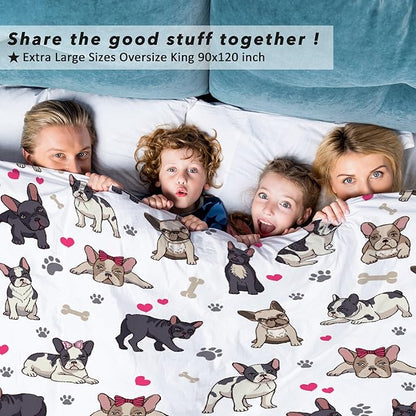 French Bulldog Pet Blanket Pet Dog Blanket Gifts Super Soft Bulldog Blanket for Dog 50"x40" for