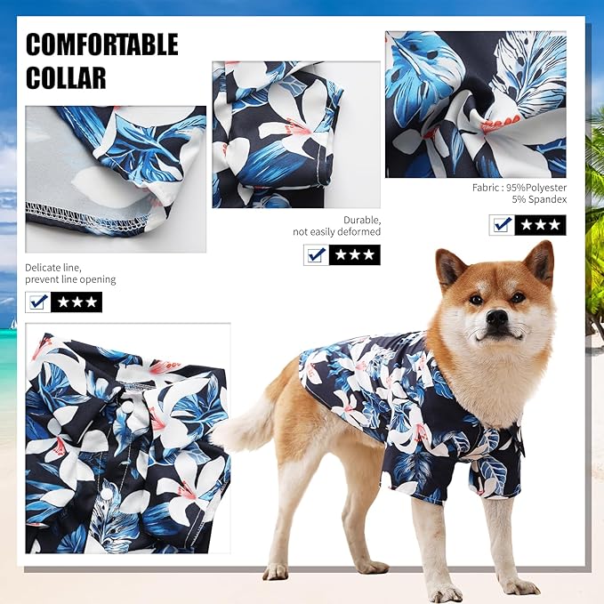 Dog Shirt Hawaiian