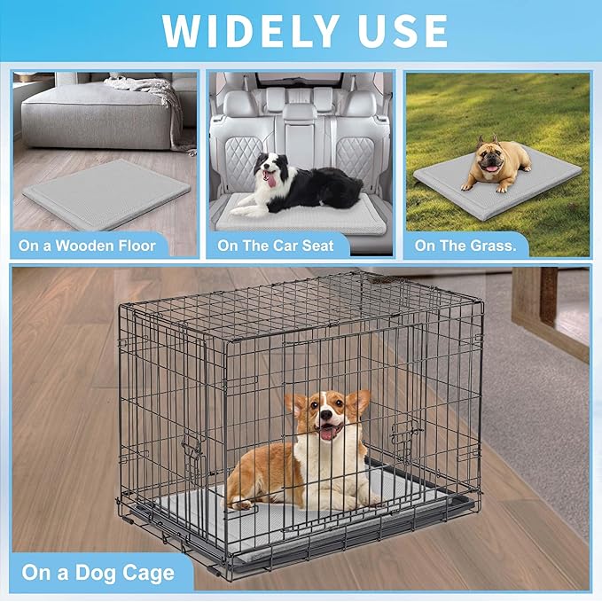 Breathable Dog Cooling Pad Kennels(23" Lx17 Wx1.5 T)