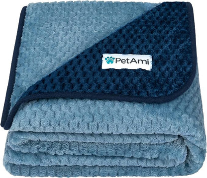 PetAmi Waterproof Dog Blanket 60x80 Navy