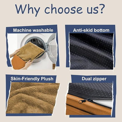 Orthopedic Washable Large Dog Bed: Large Dog Bed Bolster Waterproof