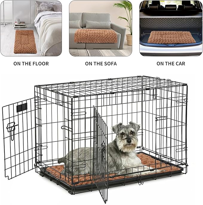NOYAL Dog Bed Mat Soft Washable Dog Crate