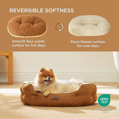Bedsure Dog Beds for Small Dogs 25 Inches,