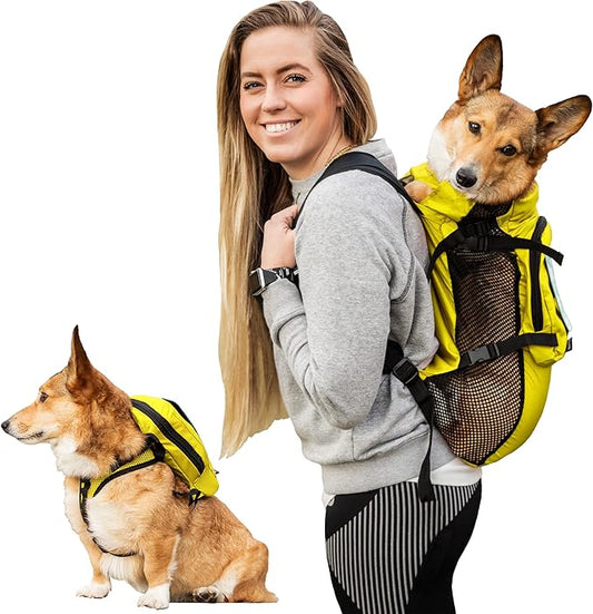 K9 Sport Sack Walk-On | Dog Carrier Dog Backpack with Harness & Storage (Small, Buttercup Yellow)