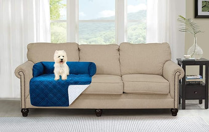 Brilliant Sunshine Premium Blue Silky Velvet Pet Sofa Bed