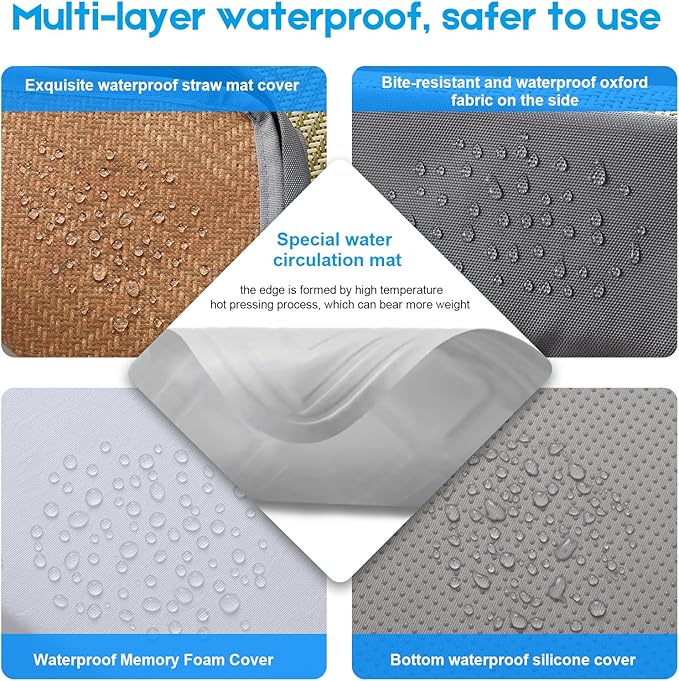 Dog Cooling Mat with Water Circulation Cooling System 5V Safe