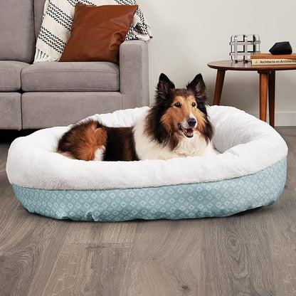 Furhaven 45" Round Donut Dog Bed for Large Dogs 90 lbs