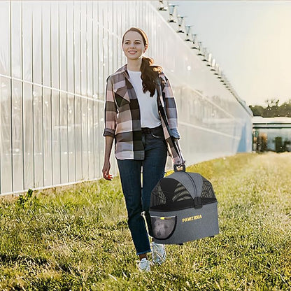 PAWZIDEA Pet Stroller 4 in 1 4 Wheels