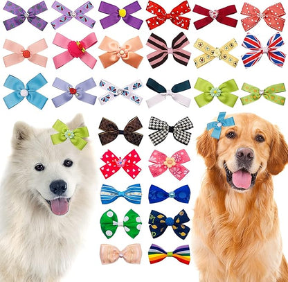 50Pcs/25Pairs 3'' 4" Big Dog Hair Bows