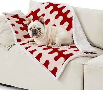 Lesure Waterproof Dog Blanket for Medium Dogs 3D Textured