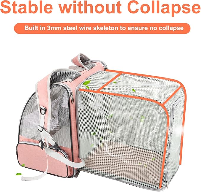 Texsens Innovative Traveler Bubble Backpack Pet Carriers with Upgraded Breathable & Expandable Tent for Cats and Dogs