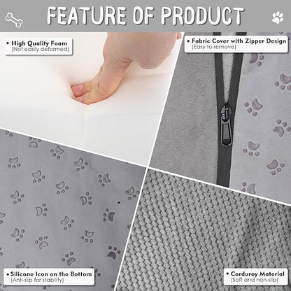 Dog Stairs for Bed 4 Step, 30D Foam 20.1" H