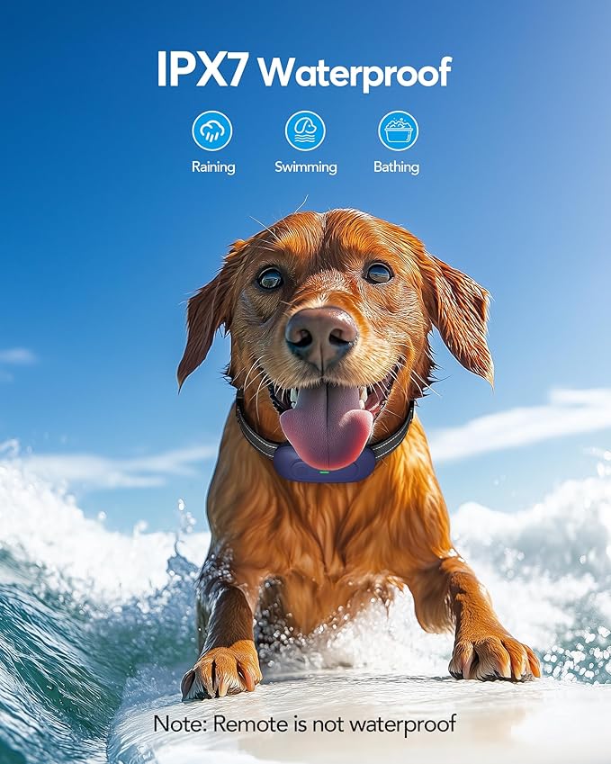 Dog Shock Collar with Remote Control [2024release] Training IPX7 Waterproof 1/2 Mile 10-120 lb