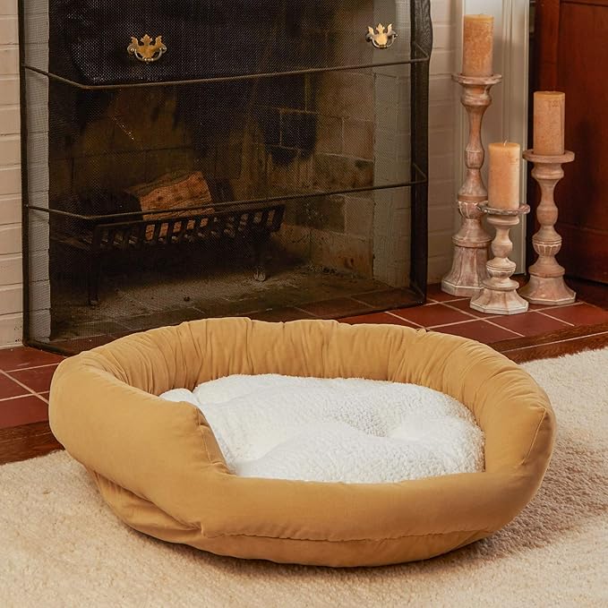 Maddie Donut Dog Bed with Removable Center Pillow (32" x 32")