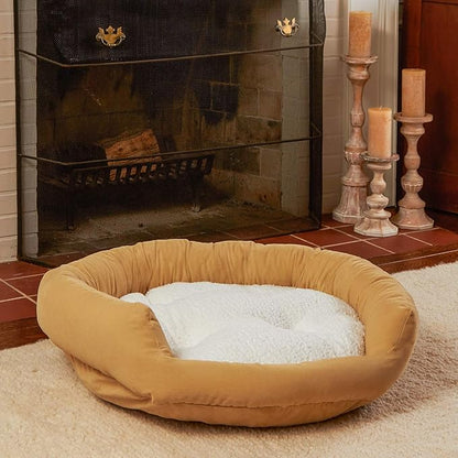 Maddie Donut Dog Bed with Removable Center Pillow (32" x 32")