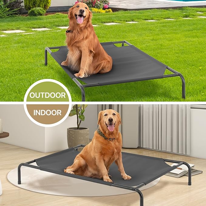 MoNiBloom Elevated Dog Bed for Large Dogs 50 Inches
