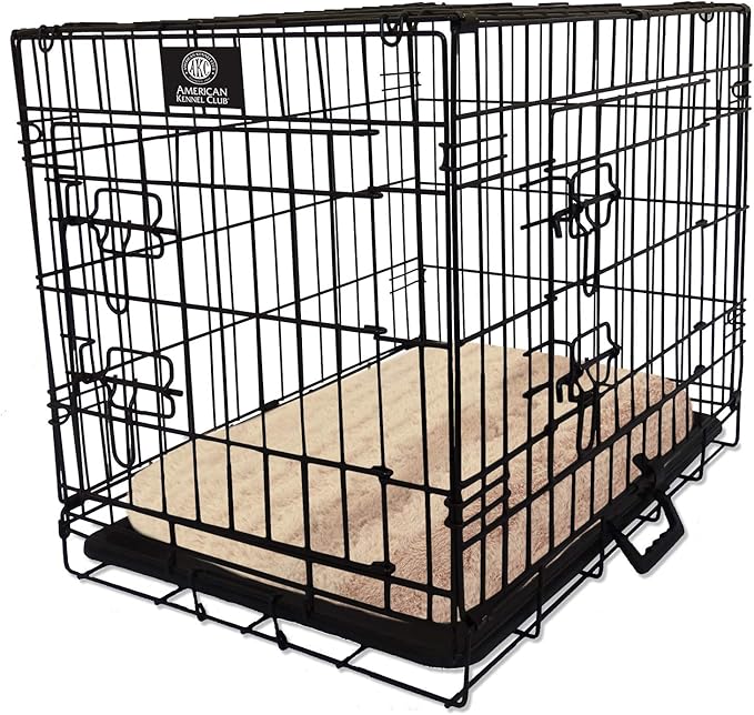 American Kennel Club Orthopedic Crate Mat 23 by 36-Inch, Tan