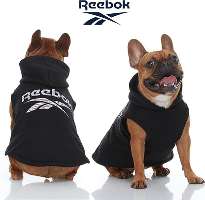 Reebok Dog Hoodie – Fleece Dog Sweater with Leash Hole