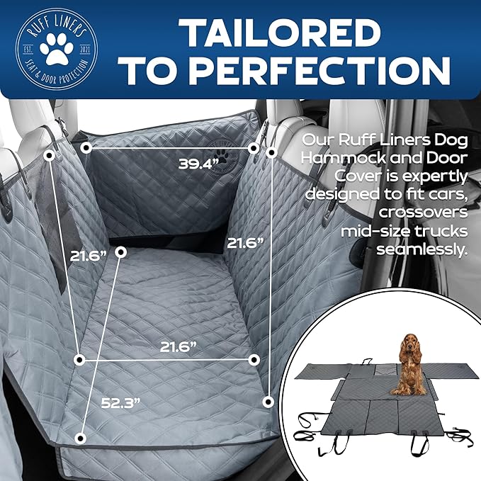 Dog Car Seat Cover for Back Seat