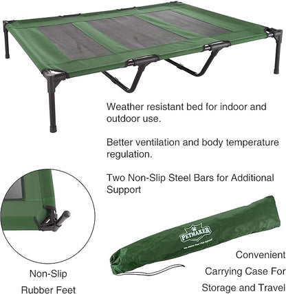 Elevated Dog Bed 48x35.5-Inch Portable 110lbs by