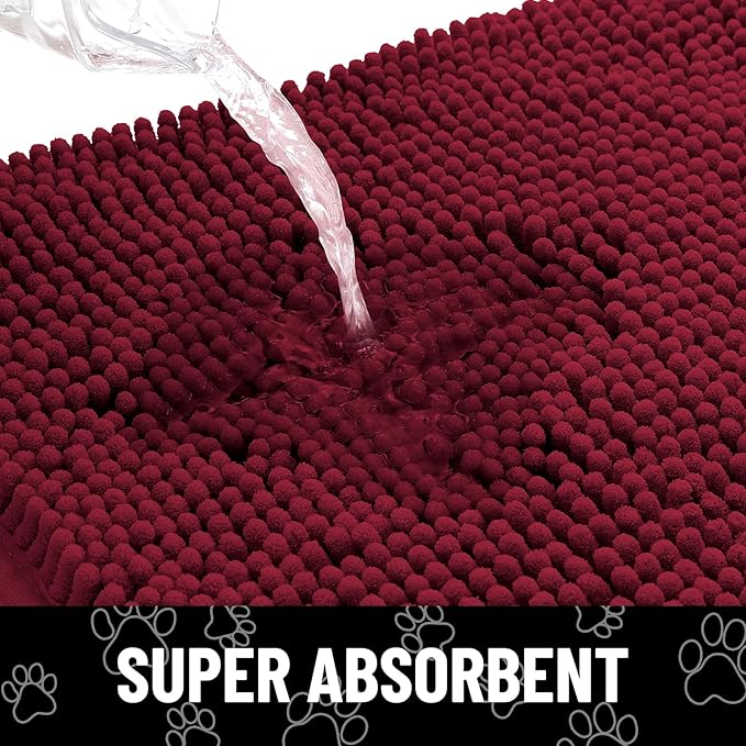 smiry Dog Door Mat for Muddy Paws (30x20 Inches,