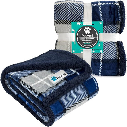 PetAmi Dog Blanket for Medium Large Dogs 40x60 Plaid