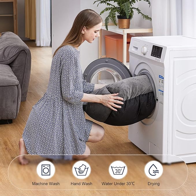 JOEJOY Rectangle Dog Bed for Large Medium Small Dogs Machine Washable Sleeping Dog Sofa Bed Non-Slip Bottom Breathable Soft Puppy Bed Durable Orthopedic Calming Pet Cuddler