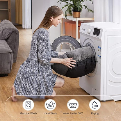 JOEJOY Rectangle Dog Bed for Large Medium Small Dogs Machine Washable Sleeping Dog Sofa Bed Non-Slip Bottom Breathable Soft Puppy Bed Durable Orthopedic Calming Pet Cuddler