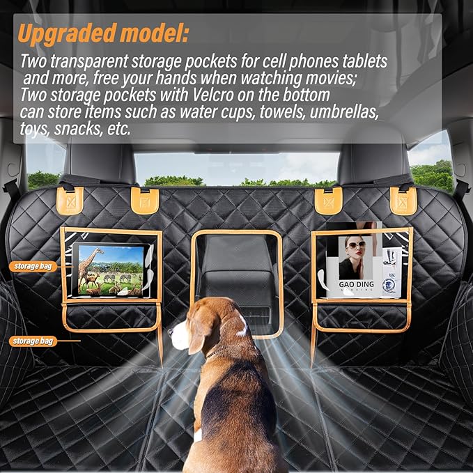 Dog Car Seat Cover for Back Seat