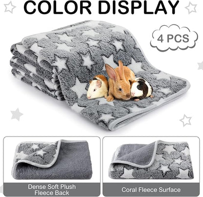 Tranqun 4 Pcs Waterproof Dog Blankets 30 x 21 Inch