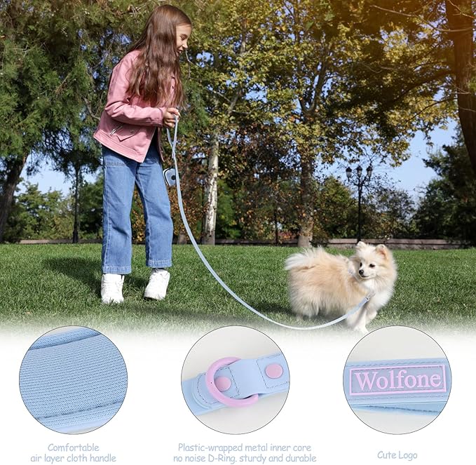 Waterproof Dog Leash Carabiner Leash for Dogs Soft 5ft*20mm*2.5mm Light