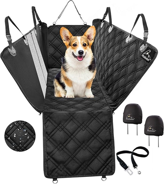 Meadowlark Dog Car Seat Cover with Mesh Window (60" W 64" L)
