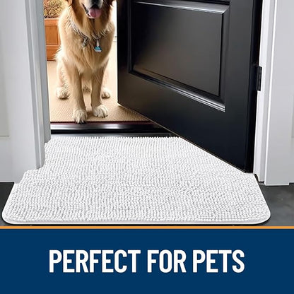 OLANLY Dog Door Mat for Muddy Paws 36x24