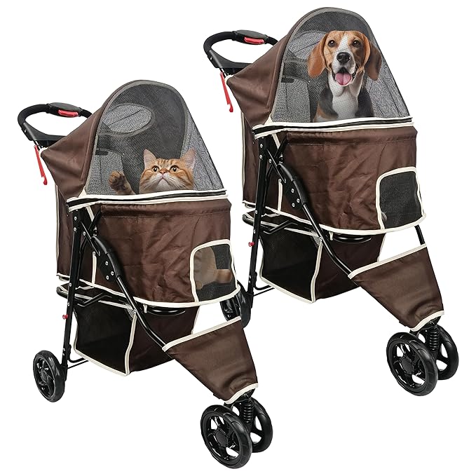 AmorosO Pet Stroller for Convenience and Mobility