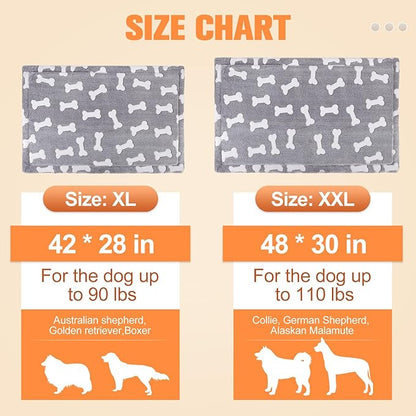 BEAUTYZOO Dog Crate Mat Pad 42" x 28"