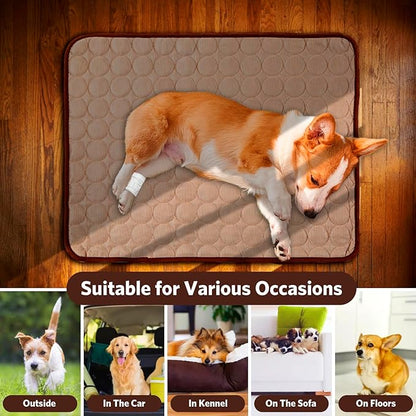 SHEJIZE Dog Cooling Mat 28x40inch/70x100cm, Fabric,