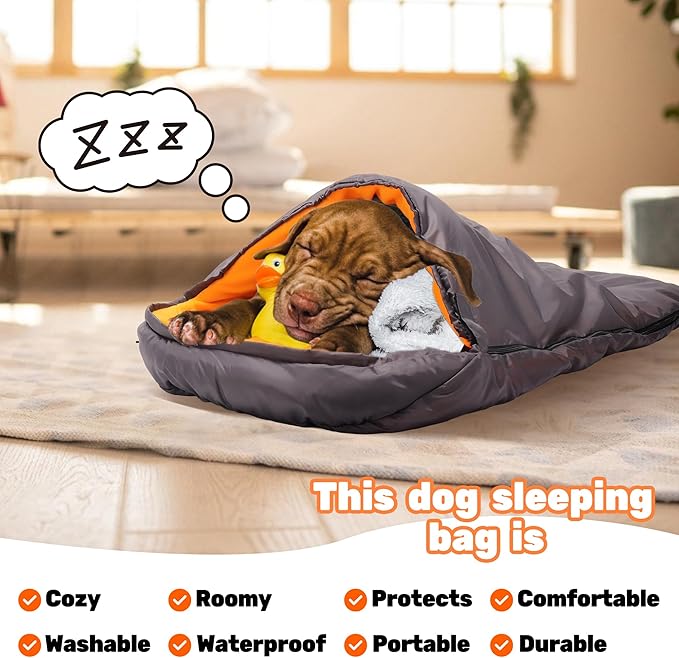 Lifeunion Dog Sleeping Bag with Storage Bag Waterproof